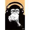 Steez (Headphone Chimp) Art Poster Print - 24x36 Poster Print by Steez , 24x36