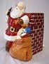 Coca-Cola Cookie Jar - Santa by Chimney