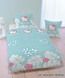 CTI 034996 Bettw�sche Hello Kitty Tropical Blau 135x200 und 80x80 cm, blau