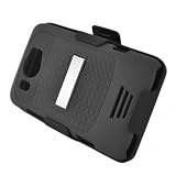 New Black Rubberized Hard Case + Belt Clip Holster Stand for At&t Htc Titan 2 Ii