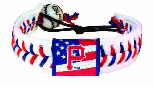 MLB Pittsburgh Pirates Stars and Stripes Classic Baseball Bracelet