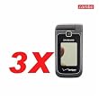 3-Pack Samsung Alias 2 U750 Mirror LCD Screen Protector for Samsung Alias 2 U750 + Free LiveMyLife Wristband