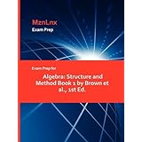 exam prep for algebra structure and method book 1 by brown et al 1st ed