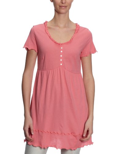 Lana naturalwear Damen Shirt/ T-Shirt  111 2300 5019, Gr. 40/42 (M), Pink (peach 718) Preisvergleich