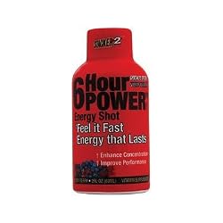 Stacker 2,  6 Hour Power Energy Shot - Very Berry, 2-Ounce Bottle (Pack of 12)