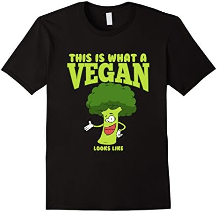 Men's This Is What A Vegan Looks Like Broccoli Tree Tee Shirt MP1 Small Black