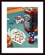 Art Poster Wood Framed Print - Poker Man's Favorite - Artist: David Marrocco- Poster Size: 24 X 18
