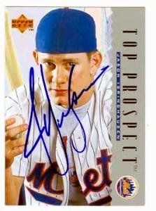Jason Isringhausen Autographed Hand Signed baseball card New York Mets 1995 Upper Deck 14B005KMF2TC