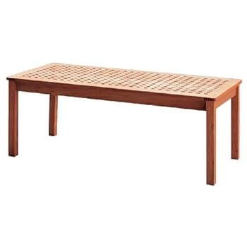 Premier Housewares Table basse Design entrecroisé Noyer 45 x 118 x 54 cm (Import Grande Bretagne)