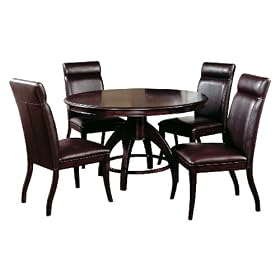 Hillsdale Nottingham Round 5-Piece Dining Set, Dark Espresso, Set Includes 1-Table and... by Hillsdale Furniture
