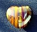 Tiger Eye Pocket Puff Heart Healing Meditation Gemstones 45mm Image
