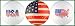 USA Golf Balls - Flag Variety