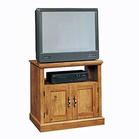 SAUDER Bishop Pine TV-VCR Cart 128986 (Bishop Pine) (28.25h x 29w x 18.75d) by Sauder