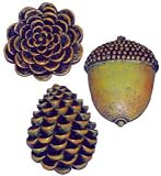 Pine Cones Shower Curtain Hooks Set of 12