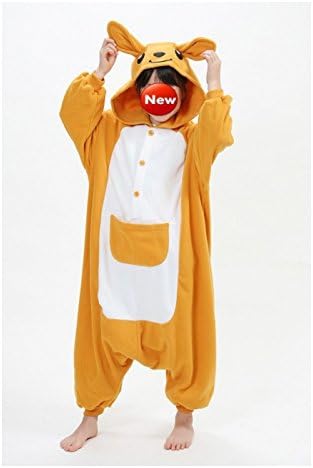Kangaroo Anime Animal Onesie Children Onesie Pajamas Cosplay (Size XS)