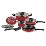 T-Fal C123SA72 10-Piece Non-stick Set, Red