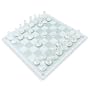 Relaxdays Schachspiel aus Glas mit 32 gro�e Figuren - Spielfeldgr��e: ca. 35 x 35 cm
