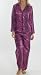Ladies Satin Animal Print Pyjamas Size 16-18 Pink/Purple