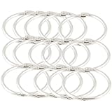 Anelli Per Libri 20 Pezzi - Metallico, Diametro 20mm, Per Scrapbooking, Fogli Sfusi, Fai Da Te - Foto 3