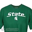 Michigan State T-Shirt - Michigan State Spartans S/S Campus Yard Printed Tee
