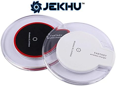 Best Qi Wireless Charger, Jekhu Fast Genuine Charging Pad Kit for Samsung s6, Edge, Nexus, LG Optimus, Vu2, and many others! (White)