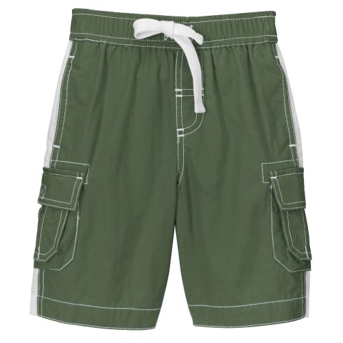 Toddler Boys' Circo Solid Board Shorts - Army Tent