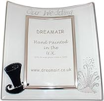 Wedding Day Gift Bride/Groom Portrait Picture Frame
