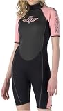 Board Angels Womens Shortie Wetsuit Black/Pink