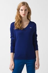 Long Sleeve Extra Fine Cotton V-Neck Sweater