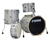 Hot Sale Sonor Drums SSE 12 BOP C1 SGS 4-Piece Drum Set - Silver Galaxy Sparkle finish.