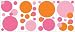 RoomMates RMK1095SCS Wallpockets Pink Peel & Stick Appliques