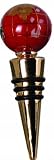 Red Jasper Globe Wine Bottle Stopper