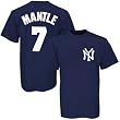 Mickey Mantle New York Yankees Cooperstown Name and Number T-Shirt