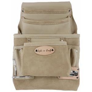 Style n Craft 92-924 10 Pocket Top Grain Tool Belt Pouch by Style n Craft