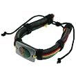 Peace Sign Rasta Style Genuine Leather Bracelet - Adjustable Length