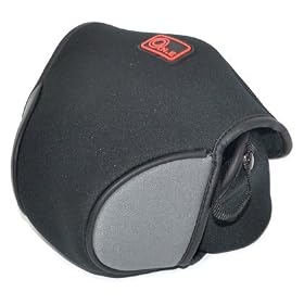O.N.E. Black Neoprene Camera Case for Pentax X90 / Nikon Coolpix P510