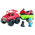 Ecoiffier - Voitures/Camions/ Bateaux et Avions - 4X4 Forestier Avec Remorque