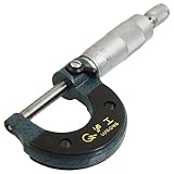 uxcell マイクロメーター　測量ツール　メタル製　0-25mm範囲 0.01mmグレード