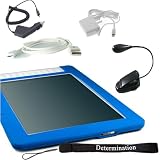 Buy Amazon Kindle DX Silicon Kroo Skin Case Sleeve Plus 4 Inch Determination Hand Strap + Kindle DX Car...
