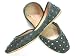 Beachcombers! Ethnic Embellished Ballet Flats Silk Sequin & Beaded Indian Khussa Belly Dance Wedding Shoes