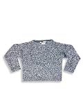 Private Label - Girls Long Sleeved Knit Sweater, Mottled Navy