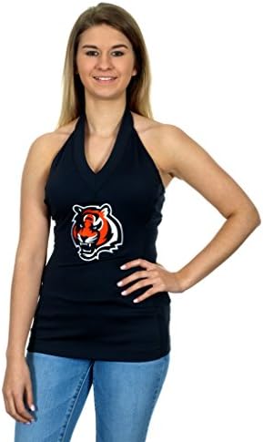 NFL Women's Cincinnati Bengals "Blown Coverage" Halter Top (Small)