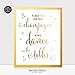 DIGIBUDDHA Time To Drink Champagne and Dance on the Tables Gold Foil Decor Print Wedding Reception Signage Bar Cart Sign Beer Drinks Party 8 inches x 10 inches C40