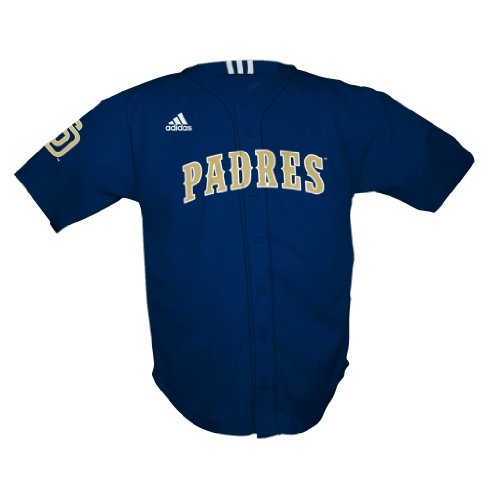 MLB Infant/Toddler Boys' San Diego Padres Screen Print Baseball Jersey, Dark Navy, Small (2T)