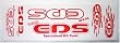 EDS DECALS - RED - 7 X 21CM