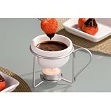 Kitchen - Minature Chocolate / Cheese Ceramic Tea light Fondue Melting Pot