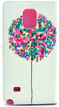 Balloon Tree Pattern PU Leather Case with Stand Card Holder for Samsung Galaxy Note 4
