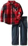 U.S. Polo Assn. Boys 2-7 plaid Shirt with Jean