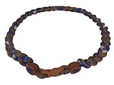 Notre Dame Fighting Irish Titanium 3 Rope Tornado / Twist Necklace Blue & Brown 18 Inches *2012-2013 Style*
