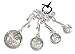 Ganz 4-Piece Measuring Spoons Set, Teapot